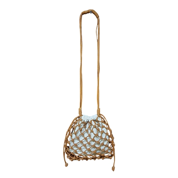 Zara Knotted Brown Mini Crossbody Bag - Picture 7 of 12